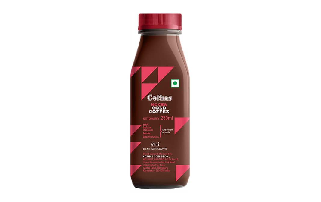 Cothas Coffee Mocha Cold Coffee Chocolate+Coffee   Plastic Bottle  250 millilitre